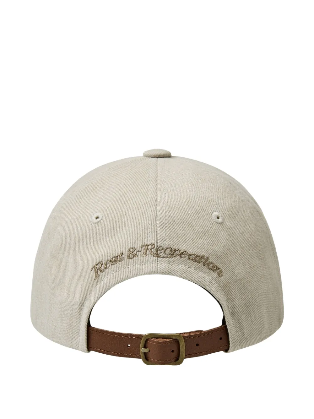 Rest&recreation Logo-detailed Cap In Neutral