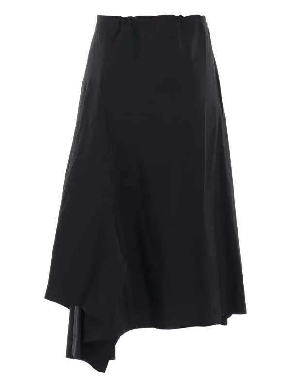 Yohji Yamamoto ギャザースカート | ブラック | FARFETCH JP