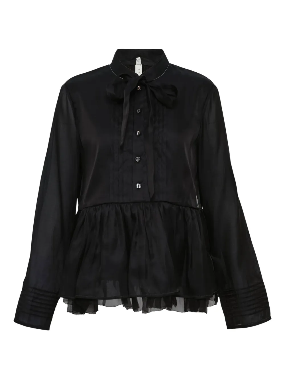 Renli Su Flared Blouse In Black