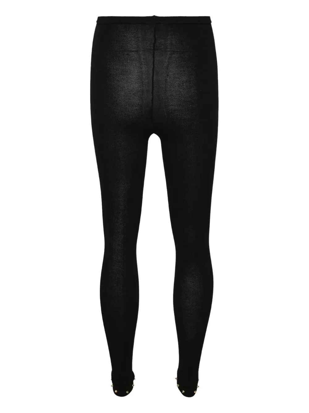 Noir Kei Ninomiya elasticated-waist leggings - Zwart
