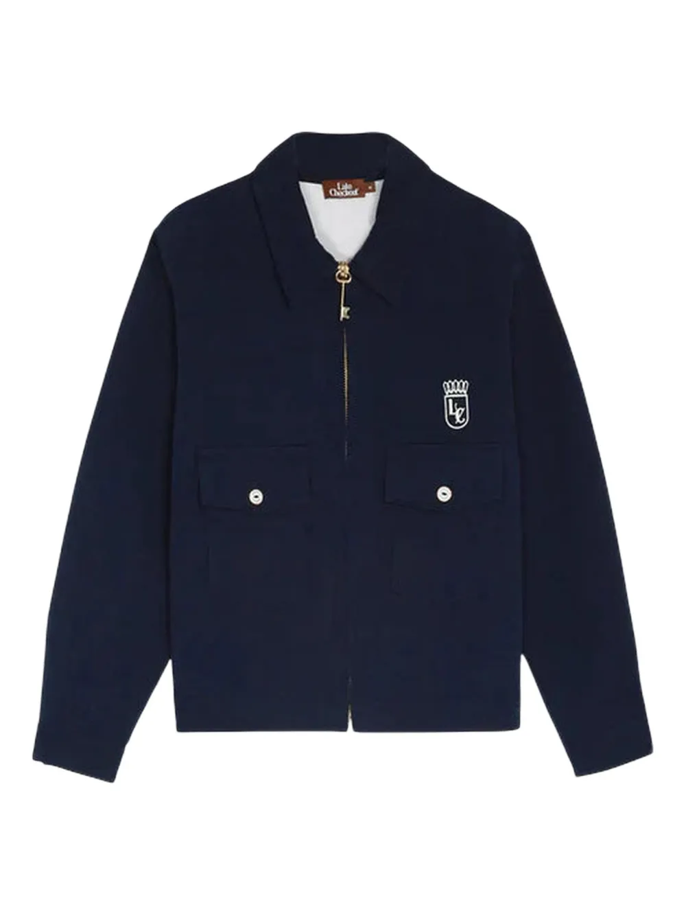Late Checkout chest-pocket work jacket | Blue | Image 1