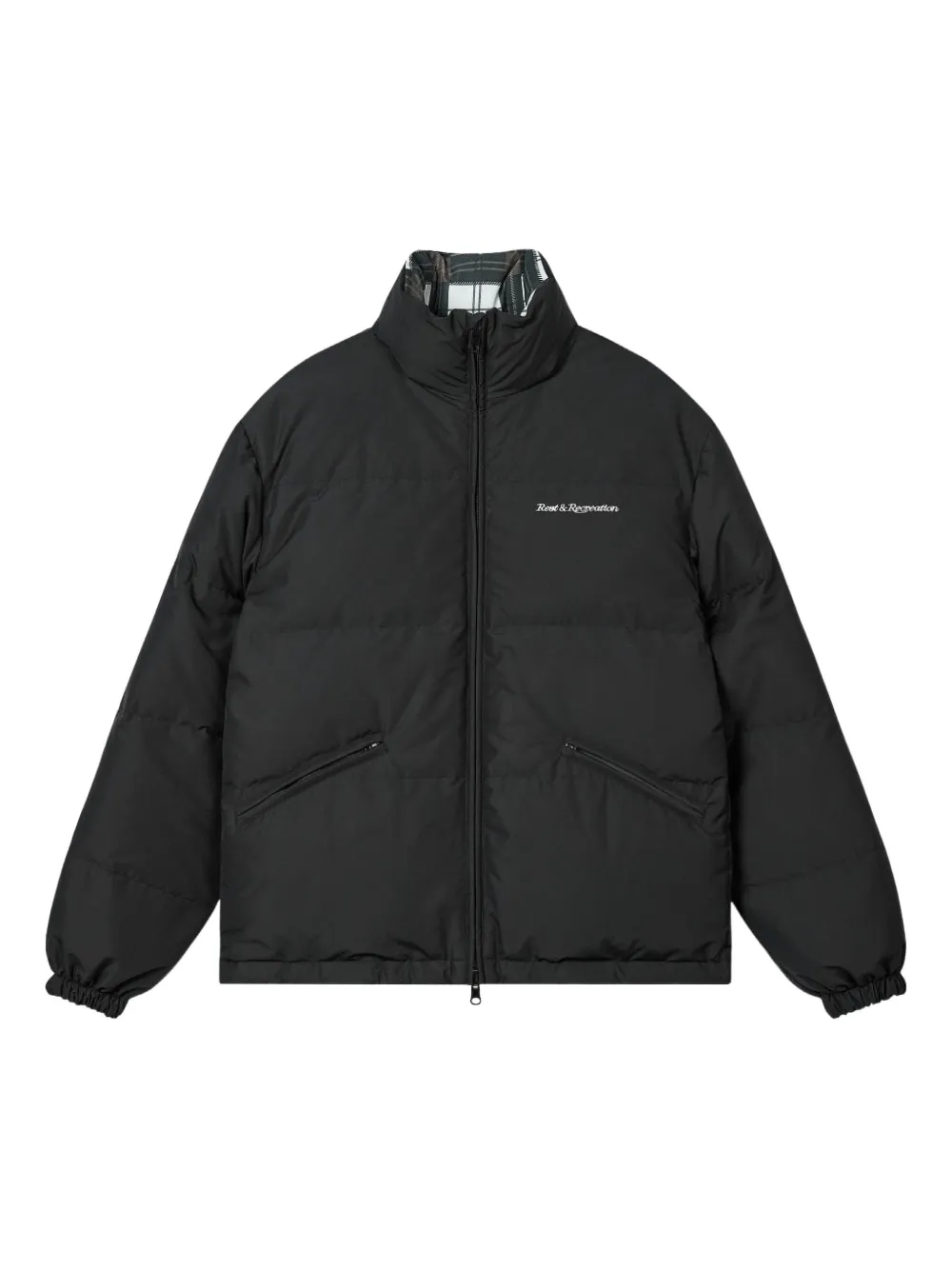 Rest&recreation Reversible Down Jacket In Black