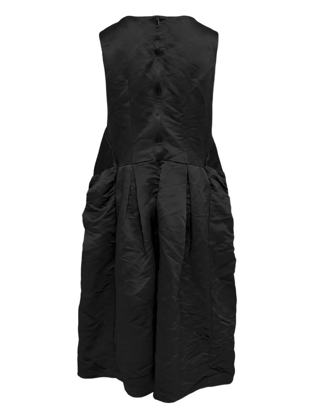 Comme Des Garçons Comme Des Garçons bow pinafore mini dress - Zwart