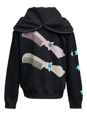 Ashley Williams Butterfly Zip Hoodie | Black | FARFETCH
