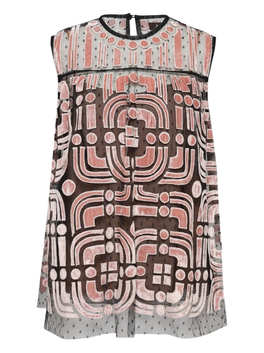 Biyan  geometric-print blouse | Pink | Image 1
