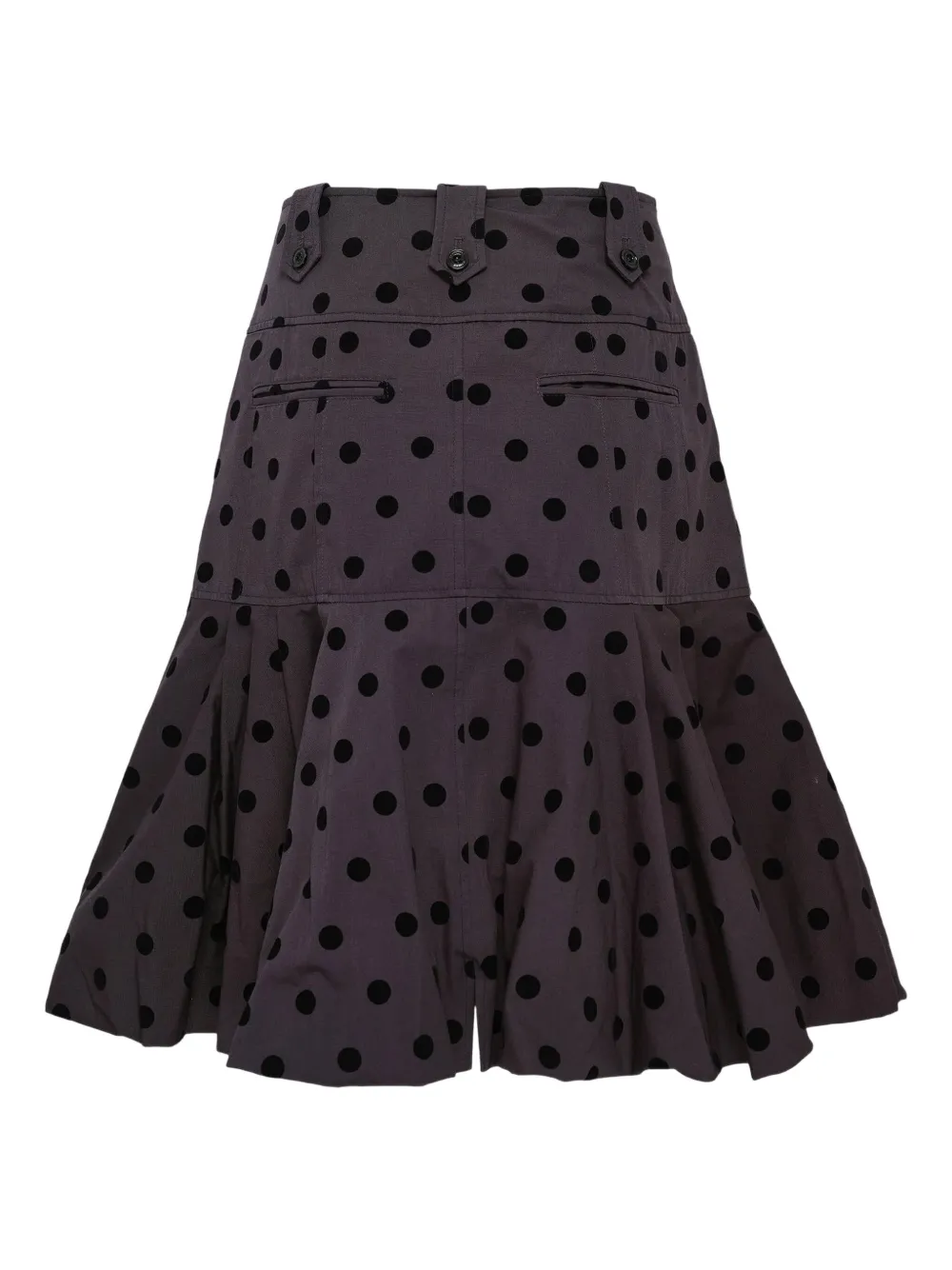 Rokh puff hem midi skirt - Grijs