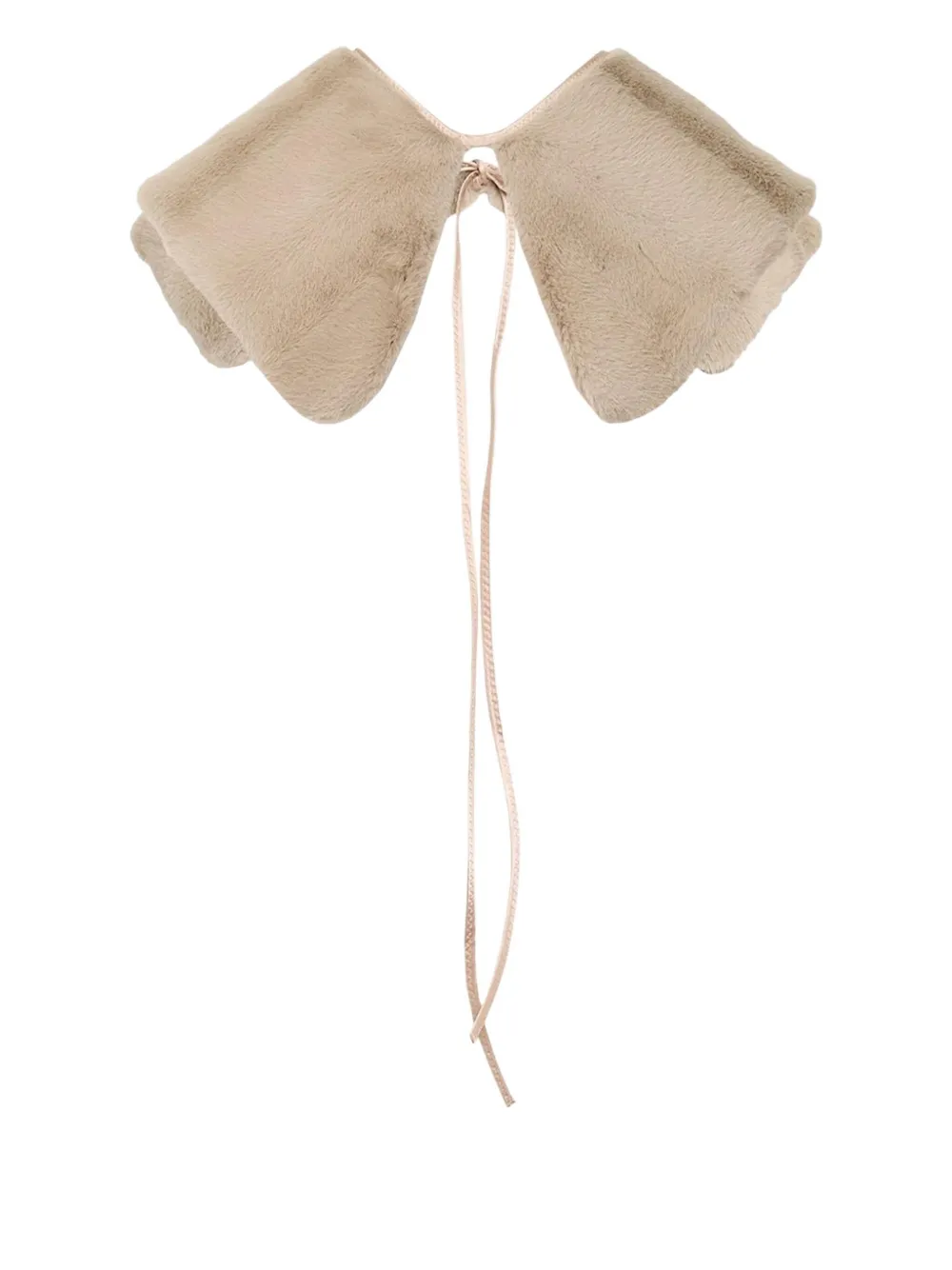 Nº21 faux-fur collar - Beige