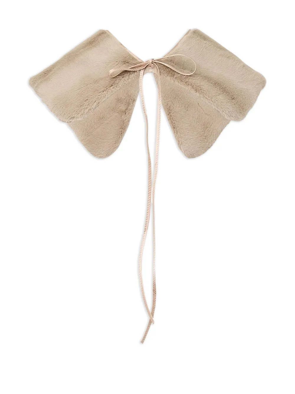 Nº21 faux-fur collar - Toni neutri