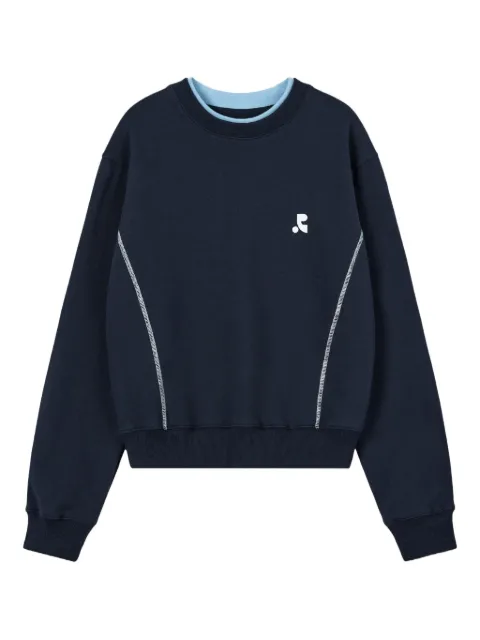 Rest&Recreation layered-neck logo-detail sweatshirt