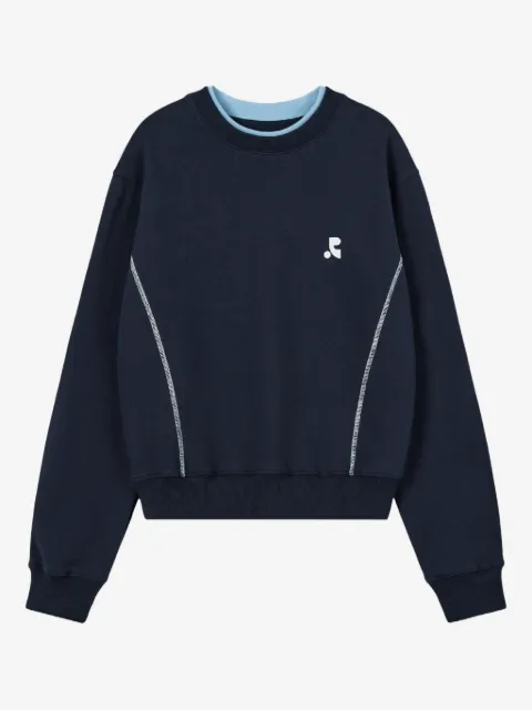 Rest&Recreation layered-neck logo-detail sweatshirt