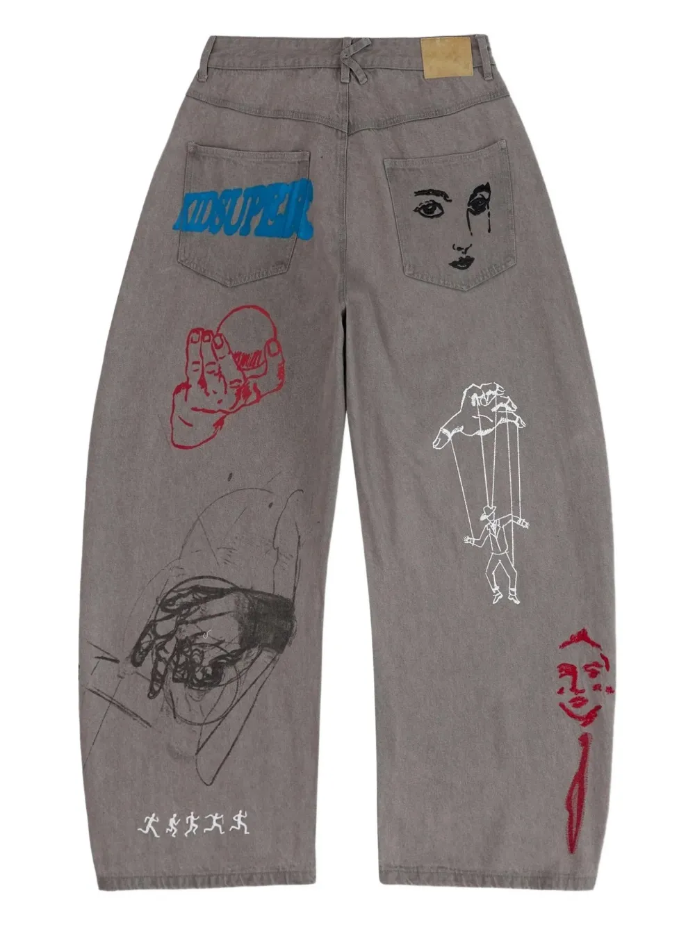 KidSuper From a Place I've Never Been baggy jeans - Grijs