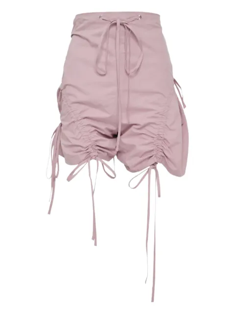 Hache drawstring-fastening shorts