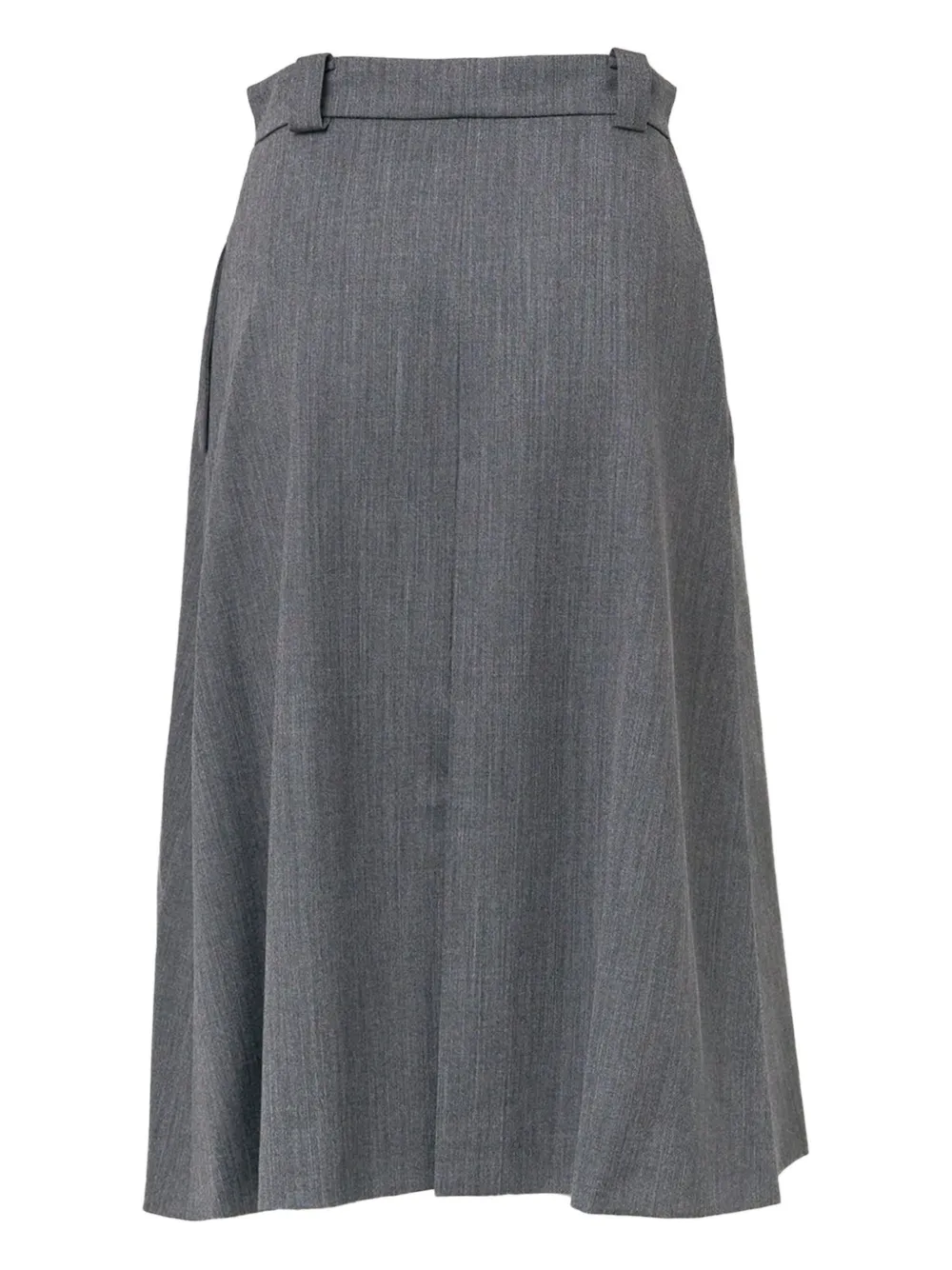 Nº21 pleated-detail midi skirt - Grijs