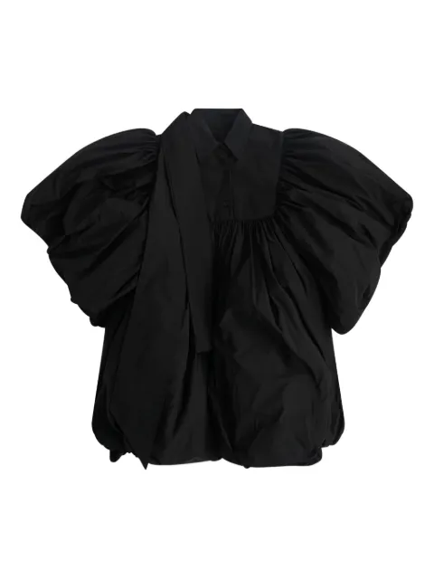 Vaquera bubbled-sleeve pouf mini dress