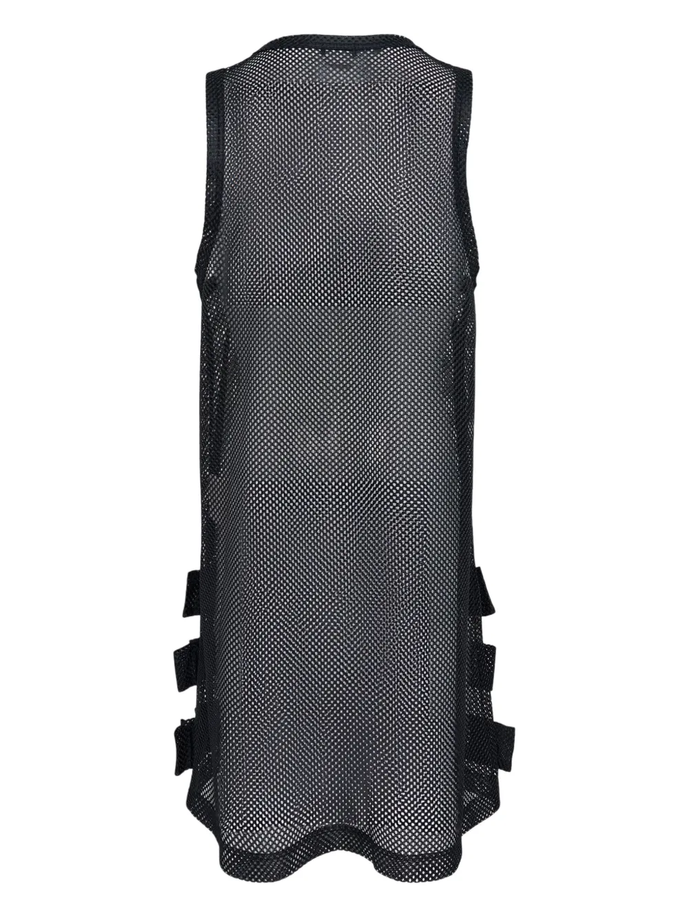 Comme des Garçons Homme Plus ruffled tank top - Zwart