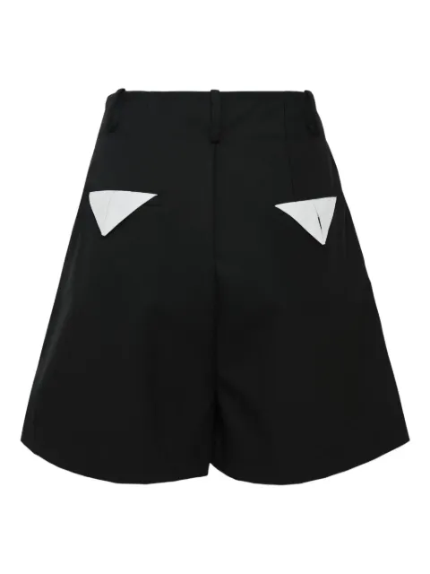 MMAM darted wool-blend tailored shorts