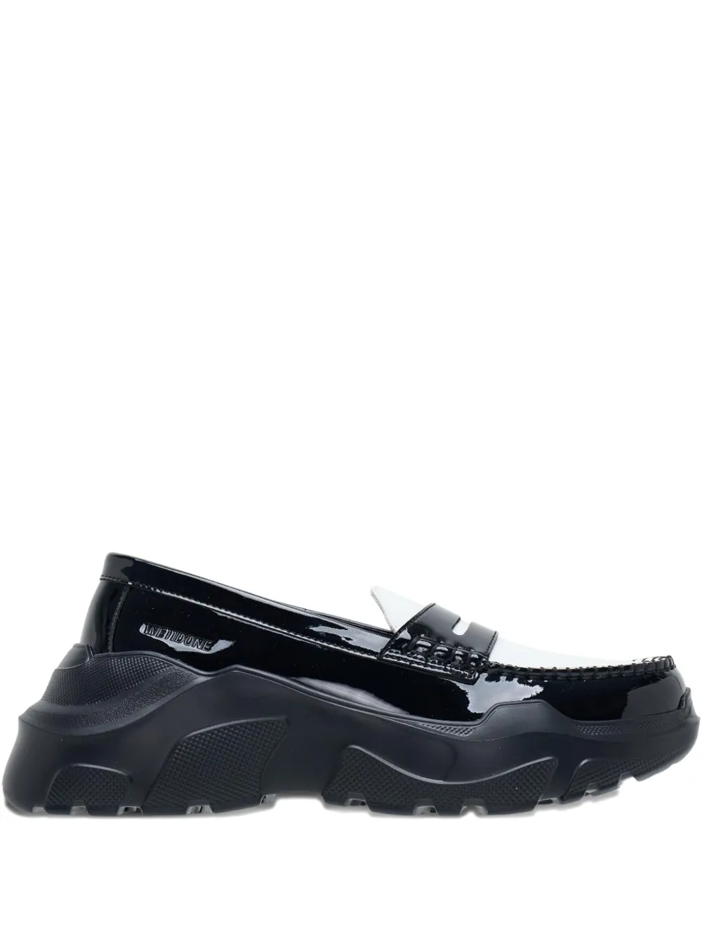 We11done two-toned platform loafers | Black | Image 1