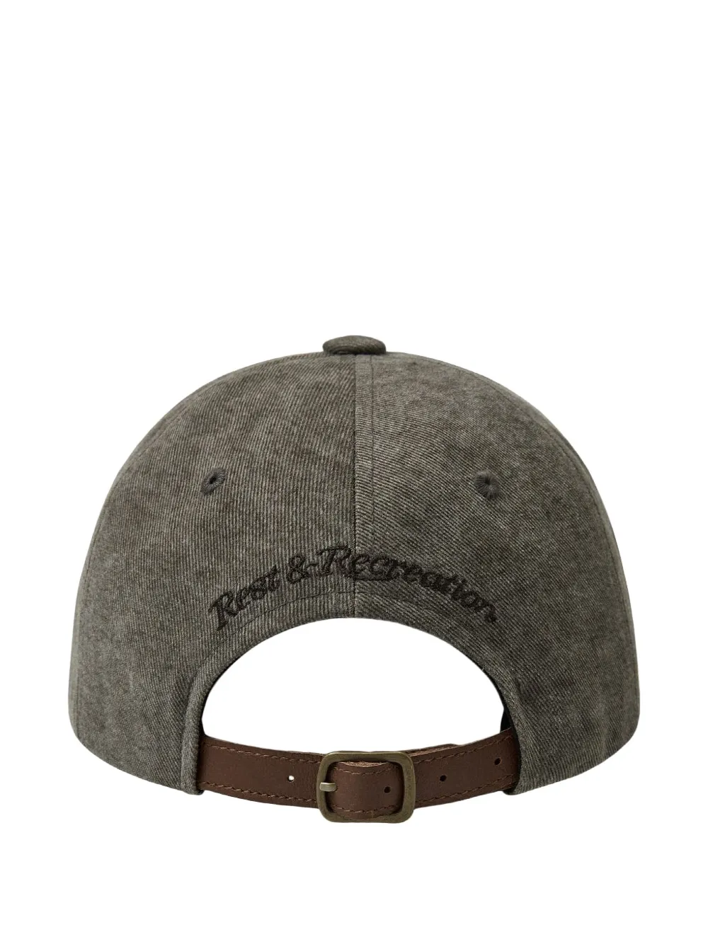 Rest&recreation Logo-embroidered Baseball Cap In Gray