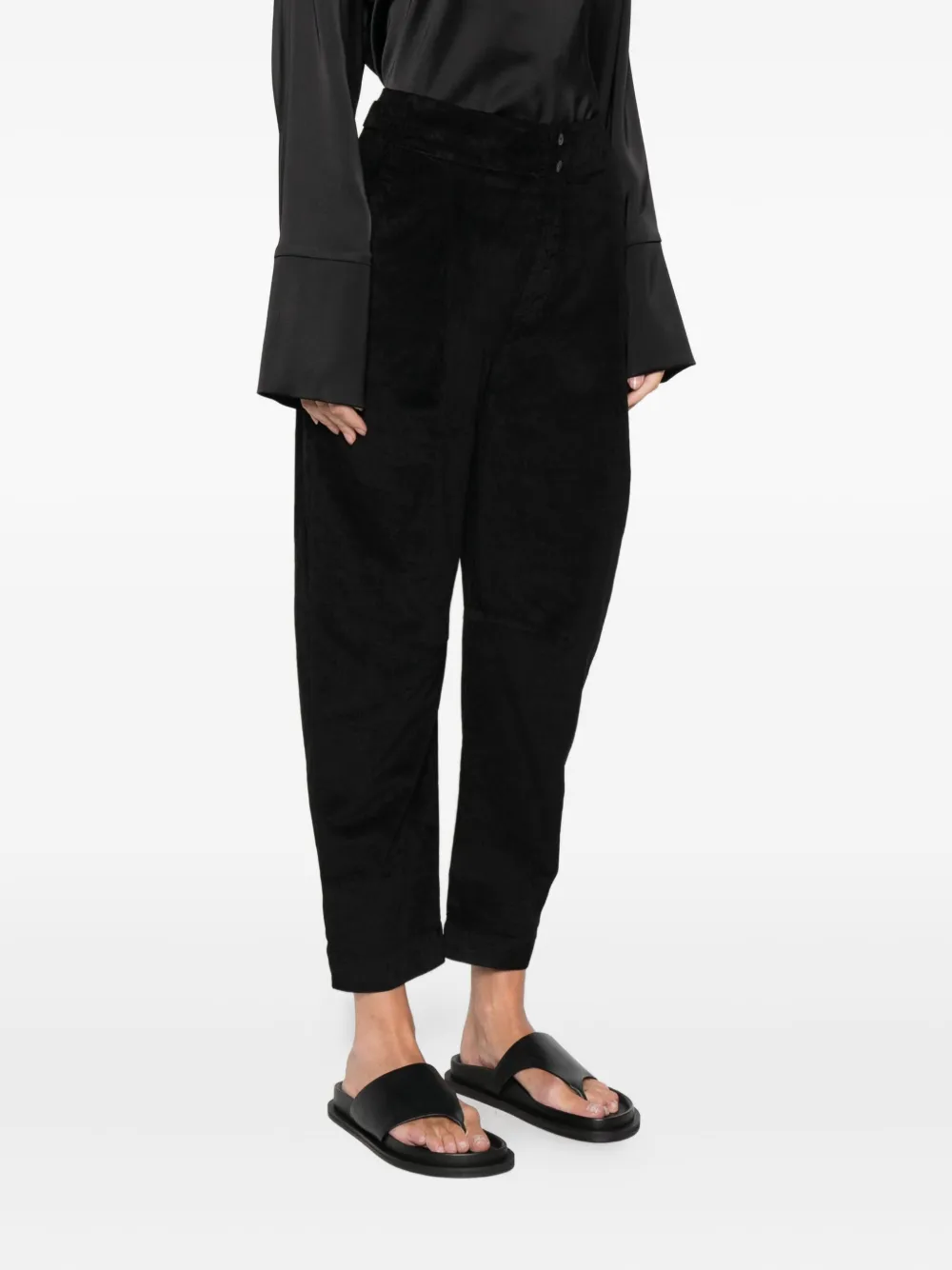 Transit Broek met knoopsluiting Zwart