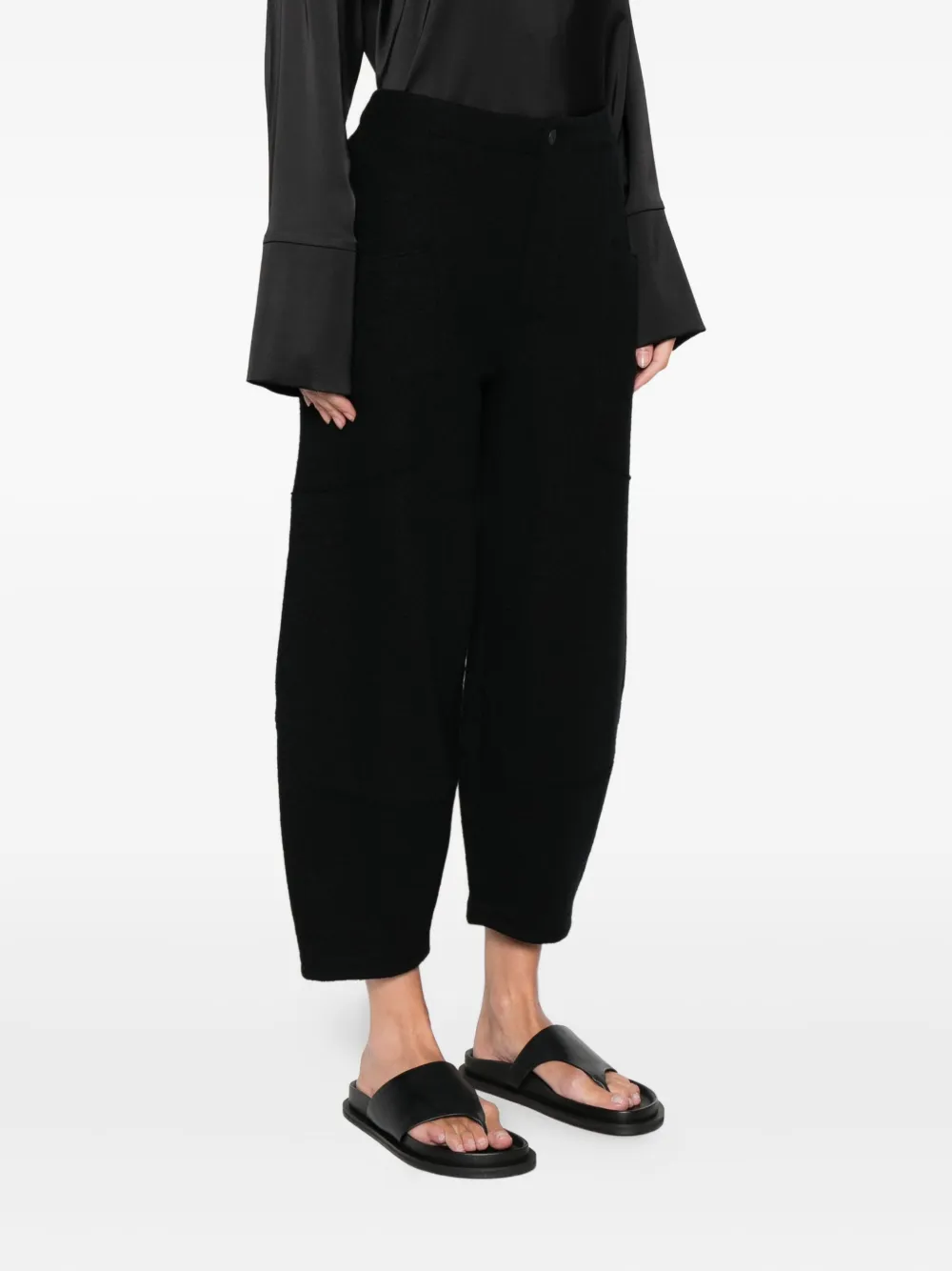 Transit Broek met knoopsluiting Zwart