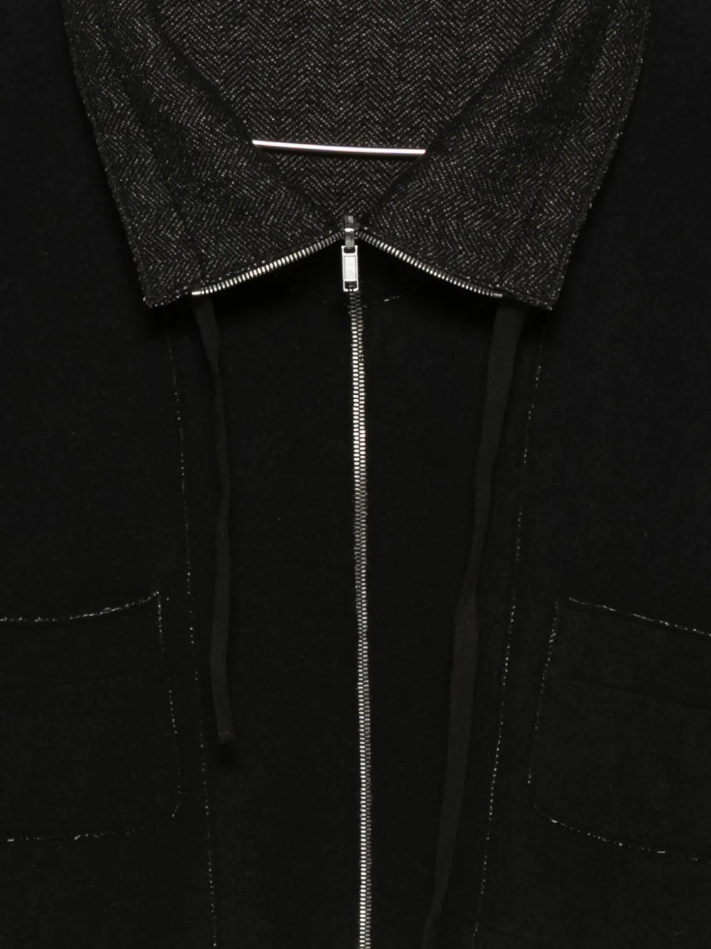 Transit Jack met rits Zwart