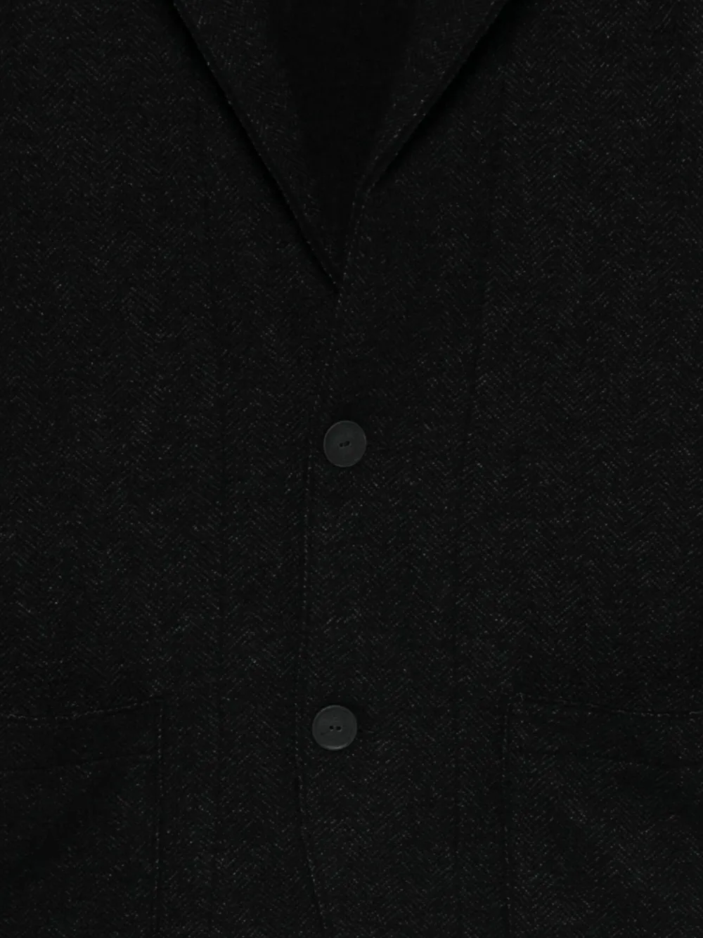 Transit Blazer met enkele rij knopen Zwart