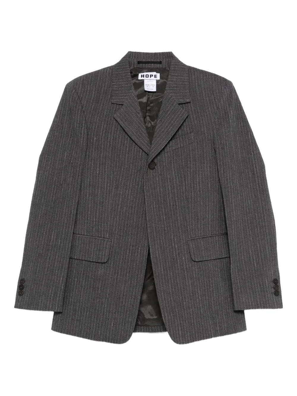 Hope striped fossil blazer | Grey | Image 1