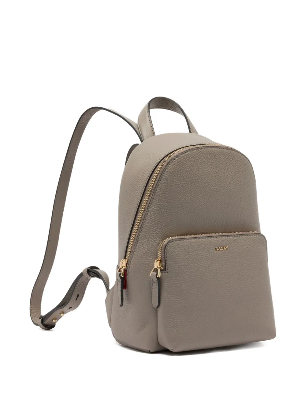 Bally Mini Grained Leather Backpack In Gray