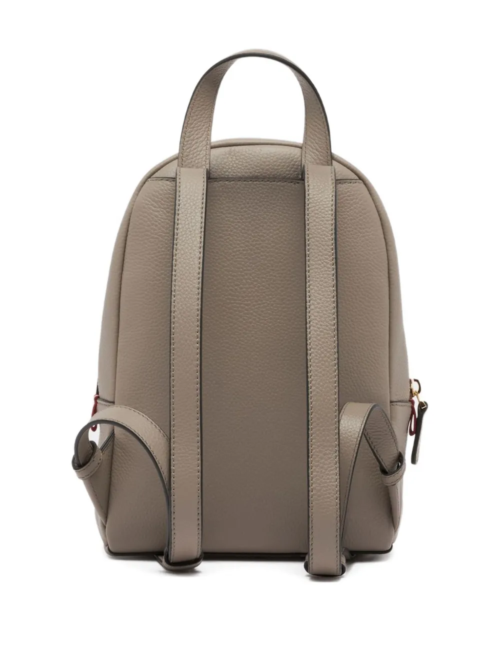 Bally Mini Grained Leather Backpack In Gray