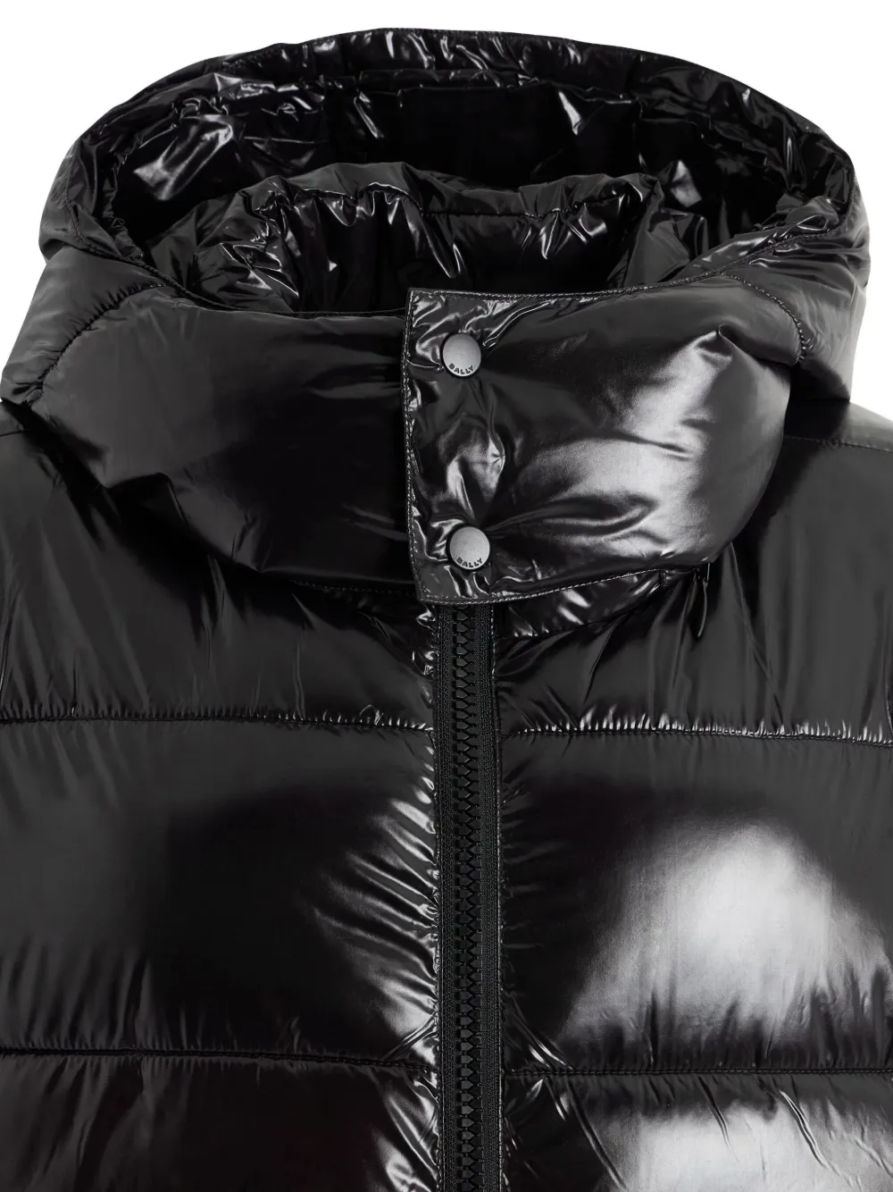Bally Hood Quilted Puffer Jacket In Black