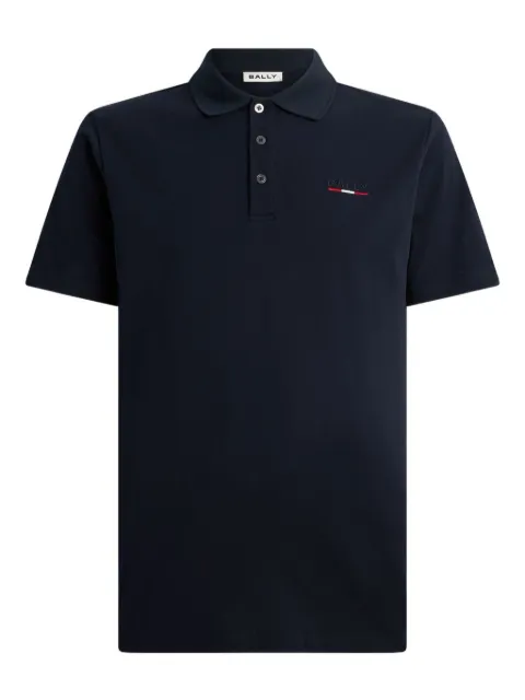 Bally playera tipo polo con logo bordado