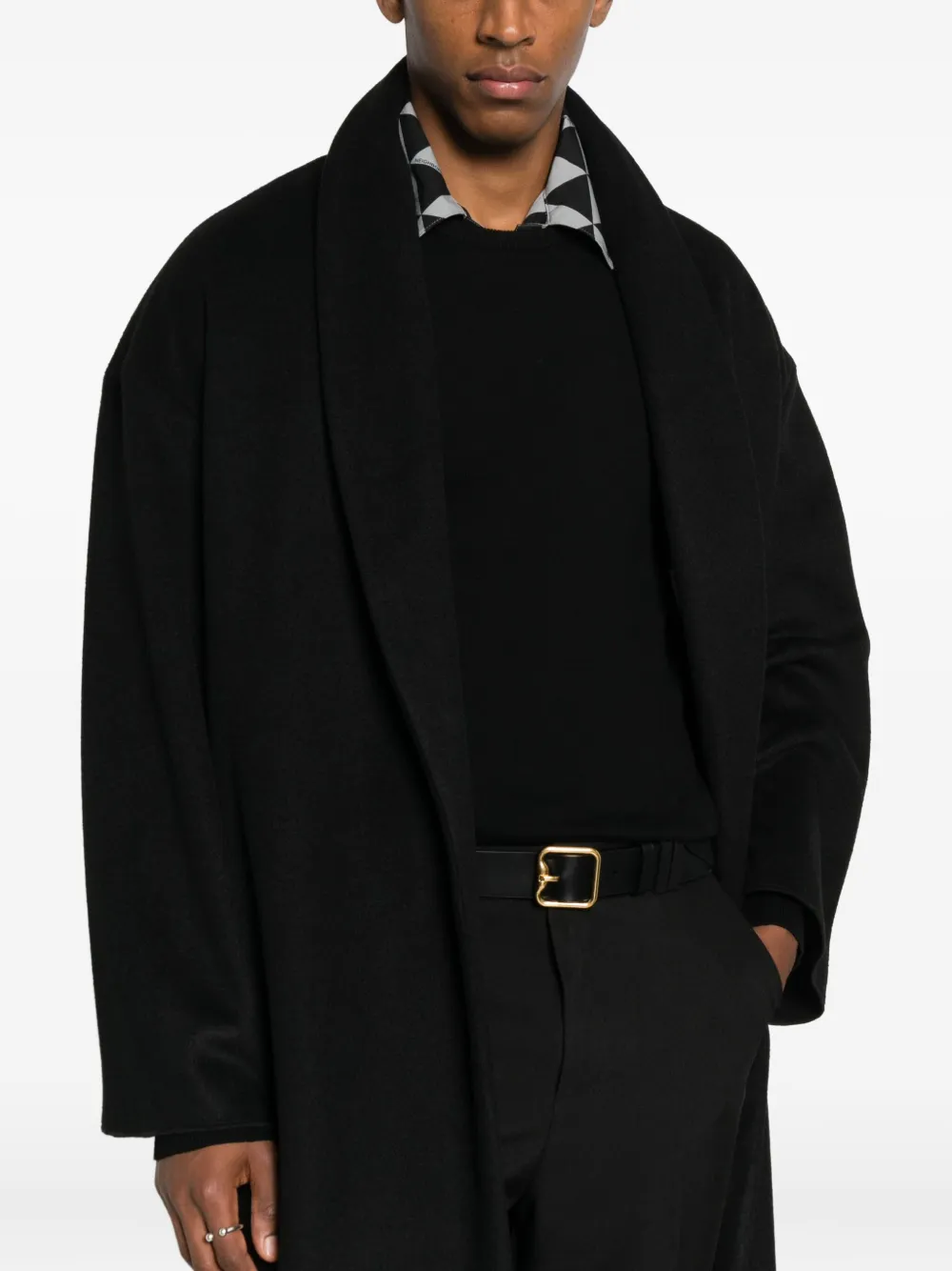 Marsēm Belted Coat In Black
