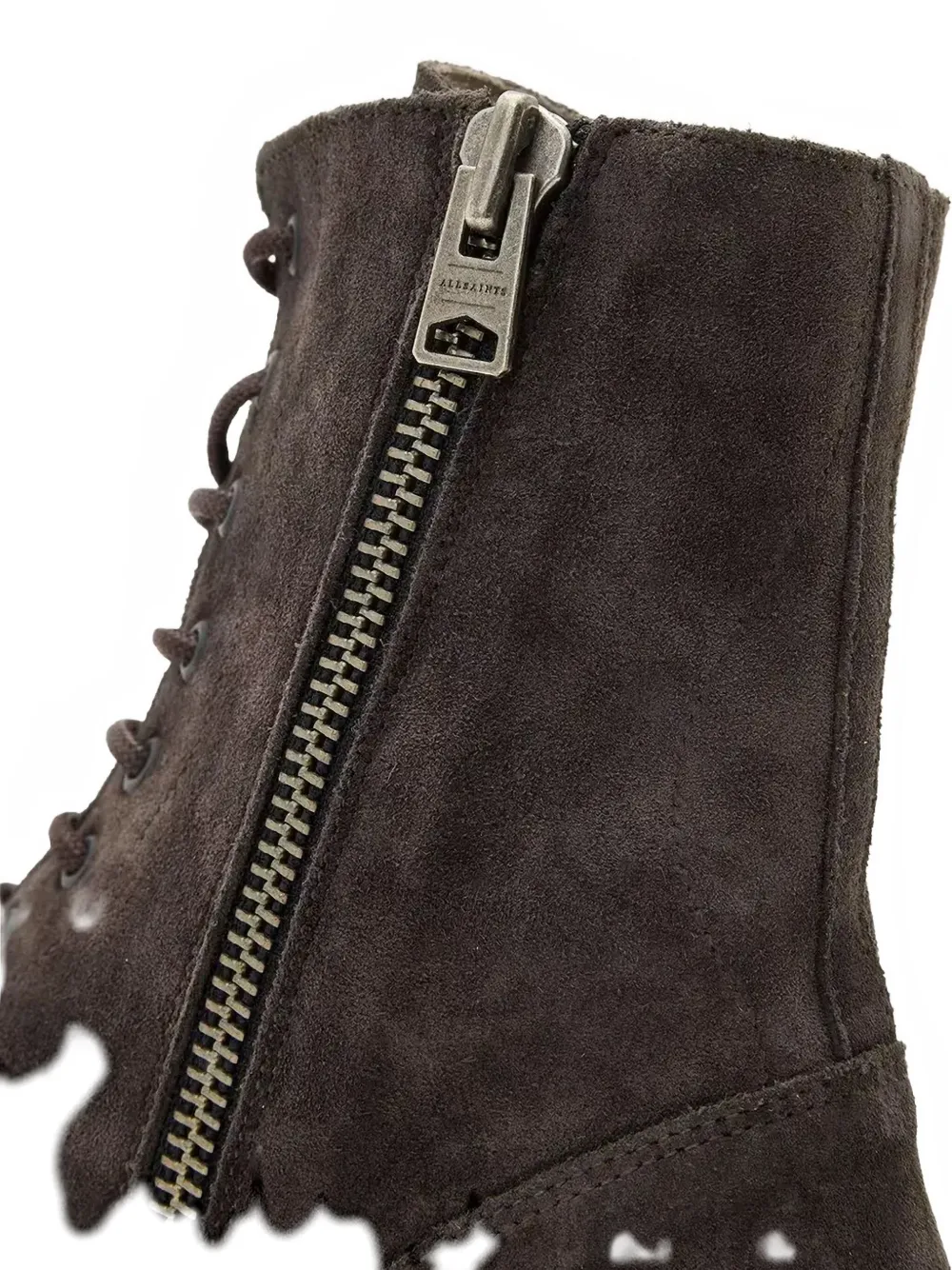 AllSaints Hank veterlaarzen met rits Grijs