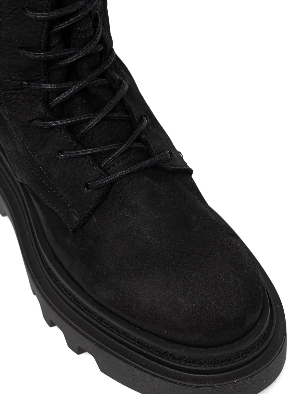 Allsaints 55mm Jay Lace-up Platform Boots In Black