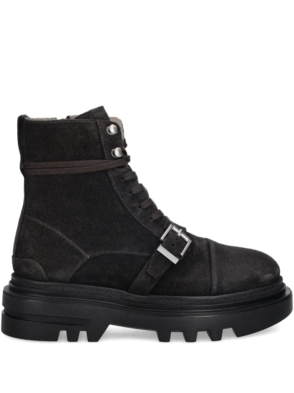 AllSaints 55 mm Astrid veterlaarzen met gesp Bruin