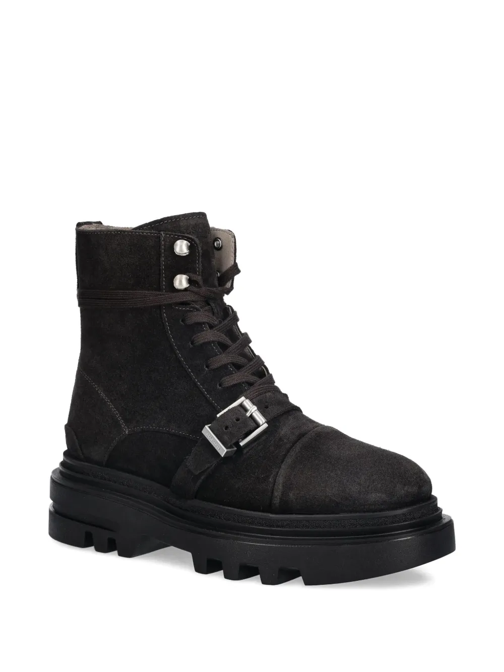 AllSaints 55 mm Astrid veterlaarzen met gesp Bruin