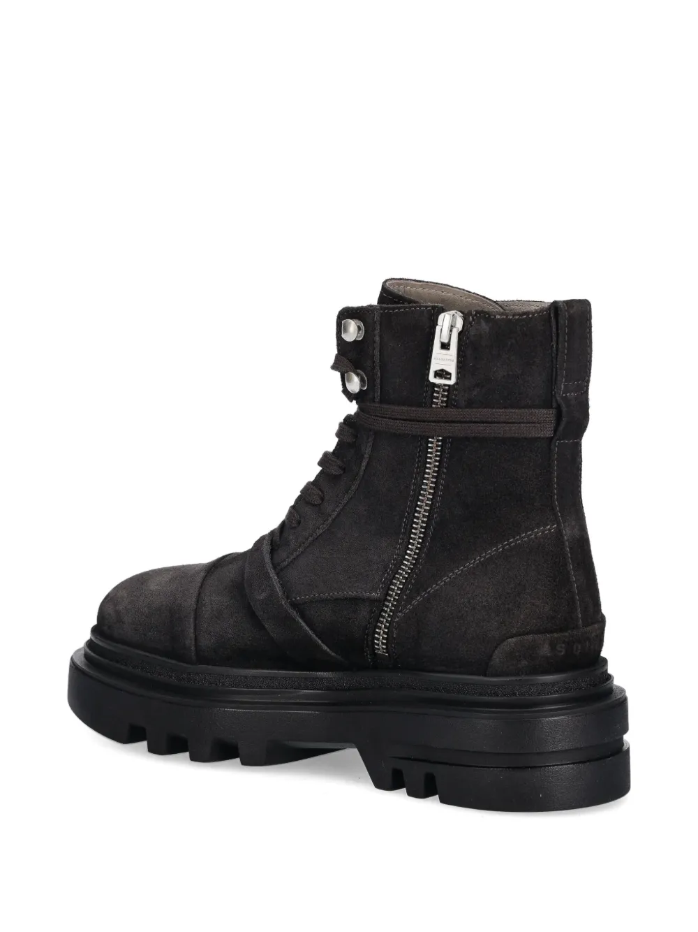 AllSaints 55 mm Astrid veterlaarzen met gesp Bruin