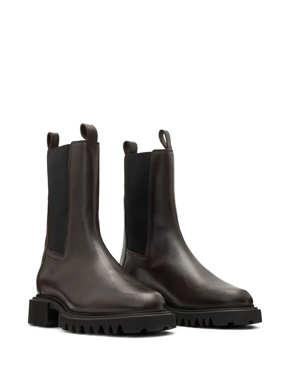 AllSaints Hallie laarzen met chunky zool Bruin