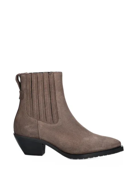 AllSaints suede pleated ankle boots