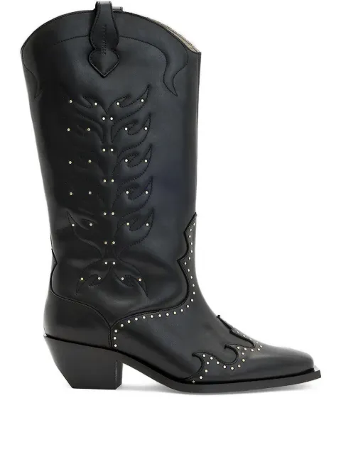 AllSaints studded embellished boots