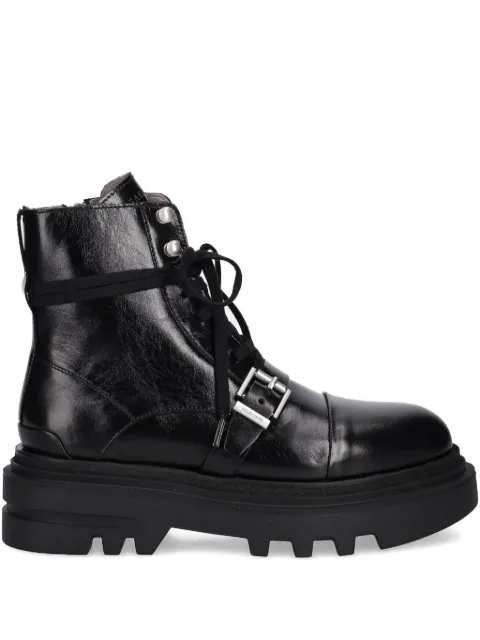 AllSaints 55mm Astriid buckle lace-up boots