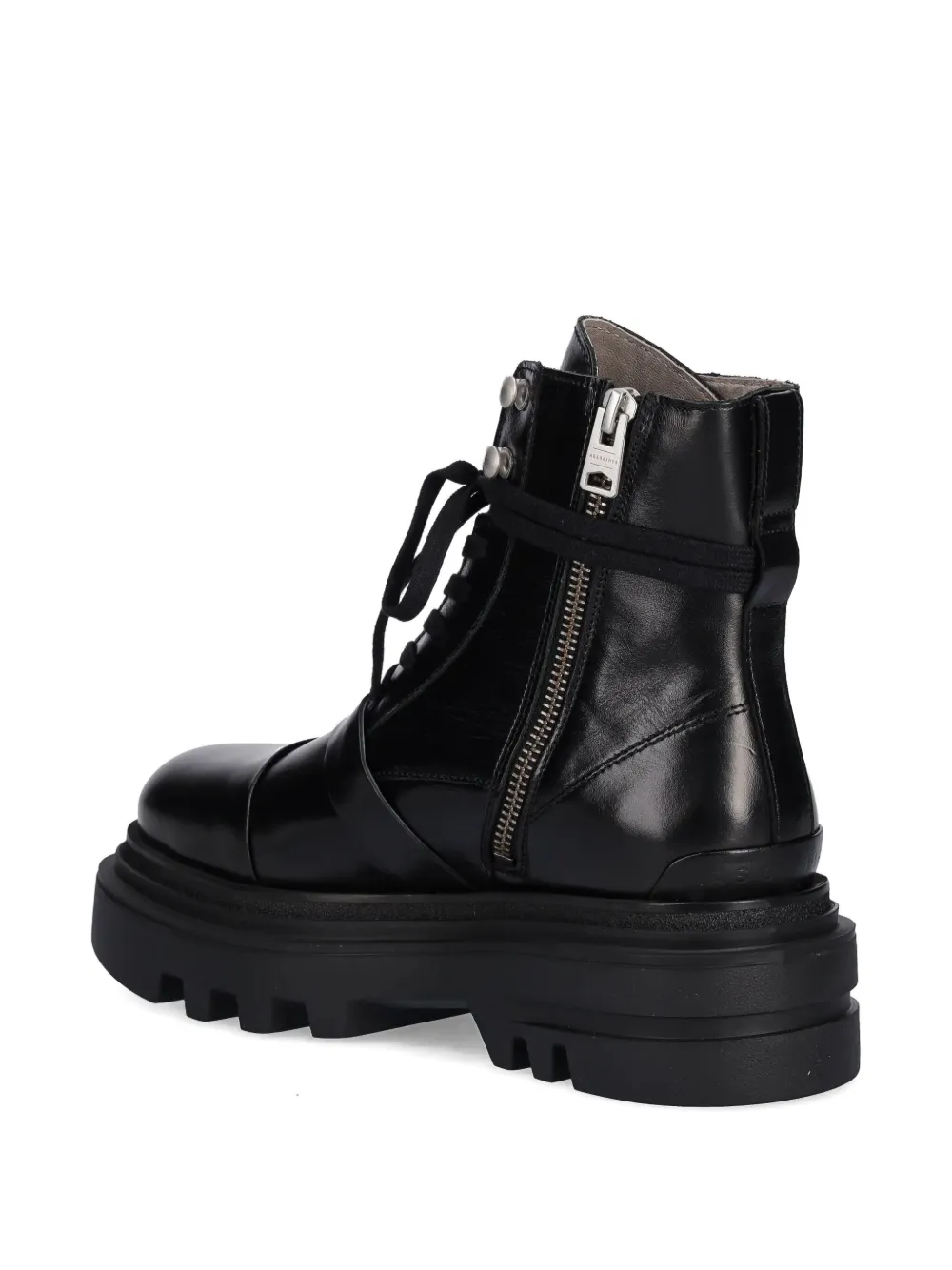 AllSaints 55 mm Astrid veterlaarzen met gesp Zwart