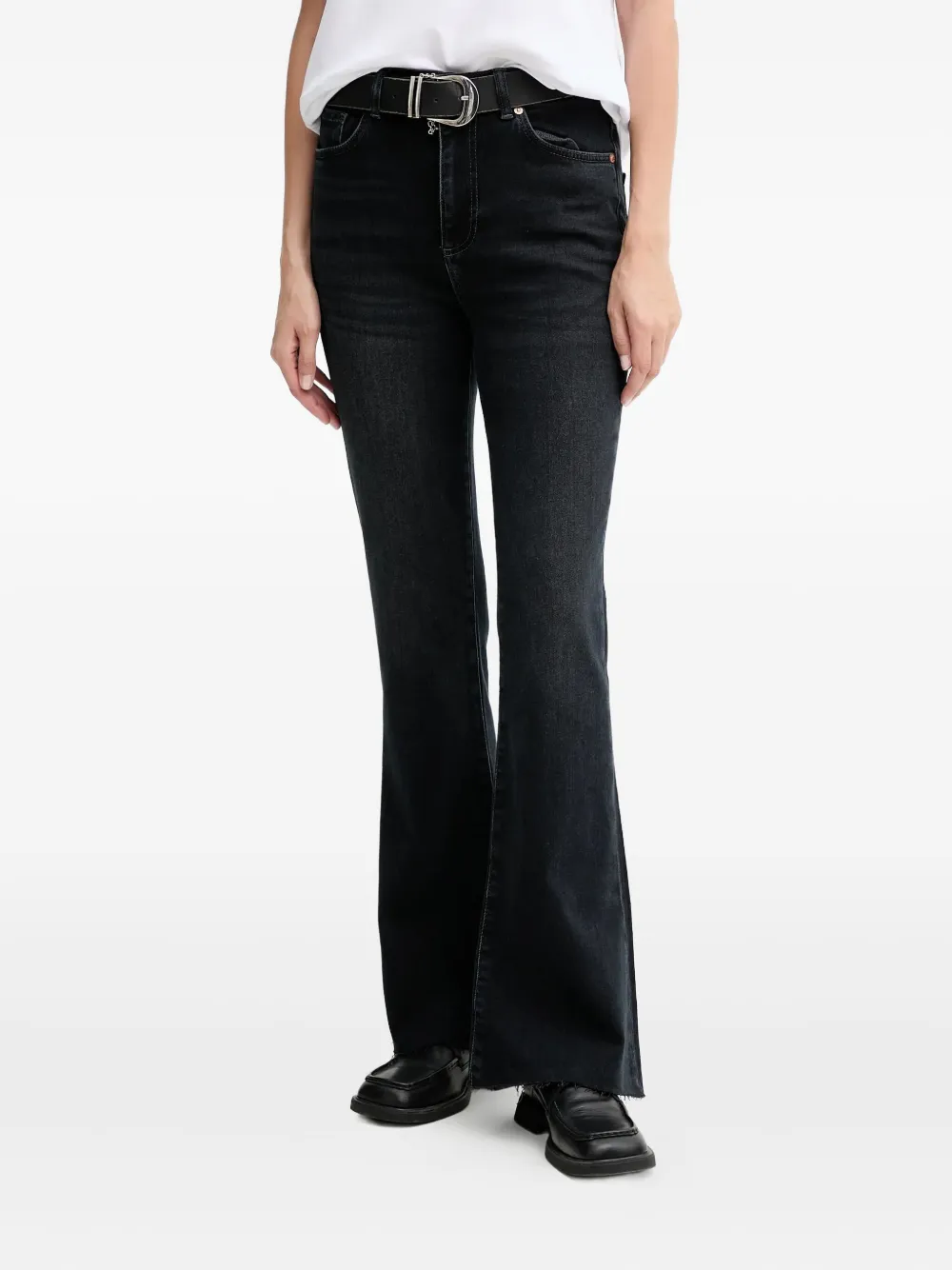 Allsaints Masie Flared Jeans In Blue