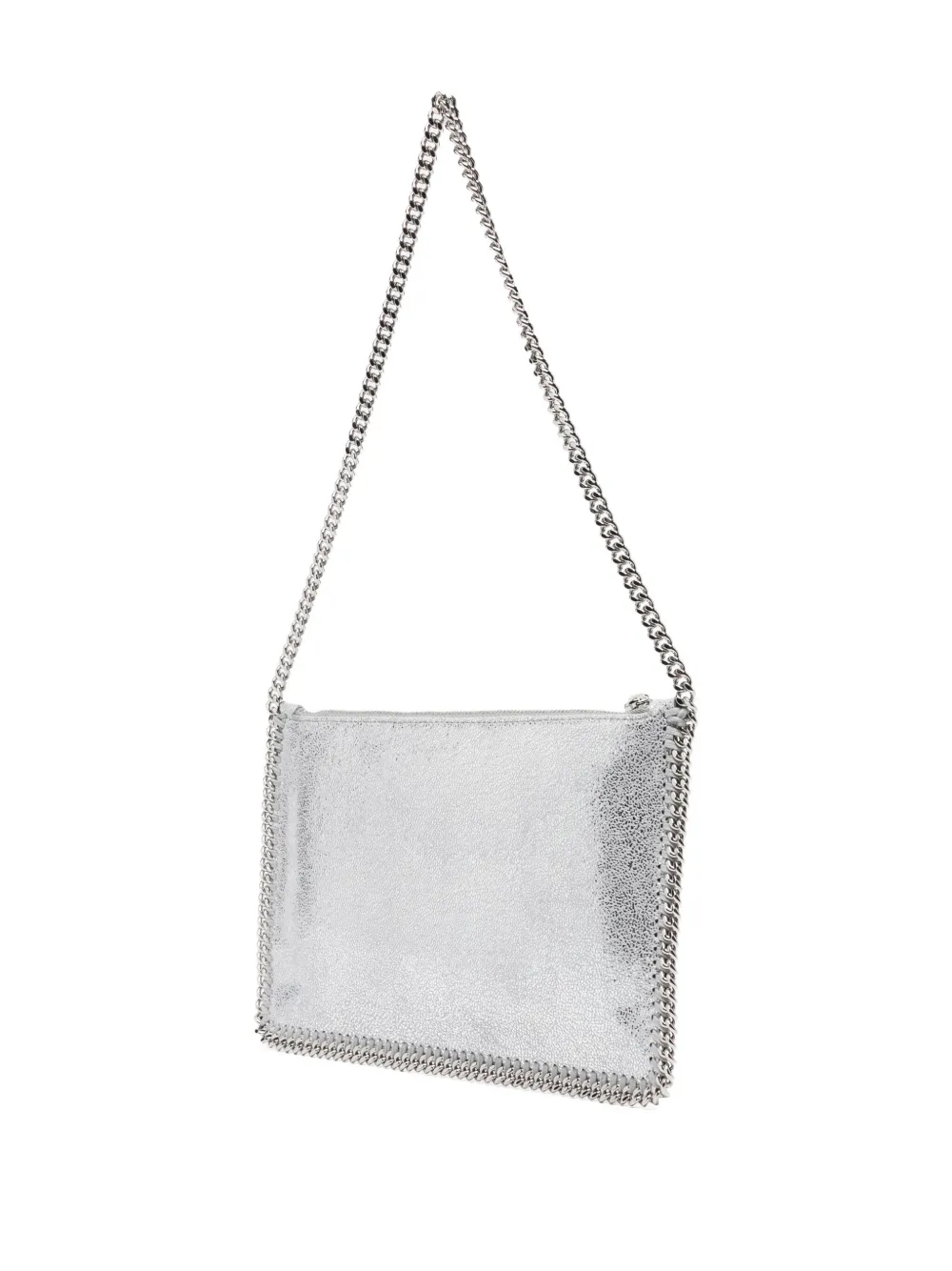 Stella Mccartney Chain Strap Rectangular Clutch Bag In Gray