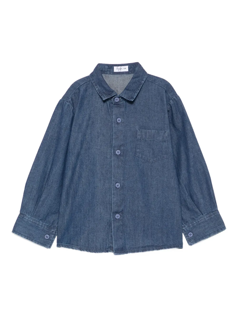 Il Gufo buttoned denim top | Blue | Image 1