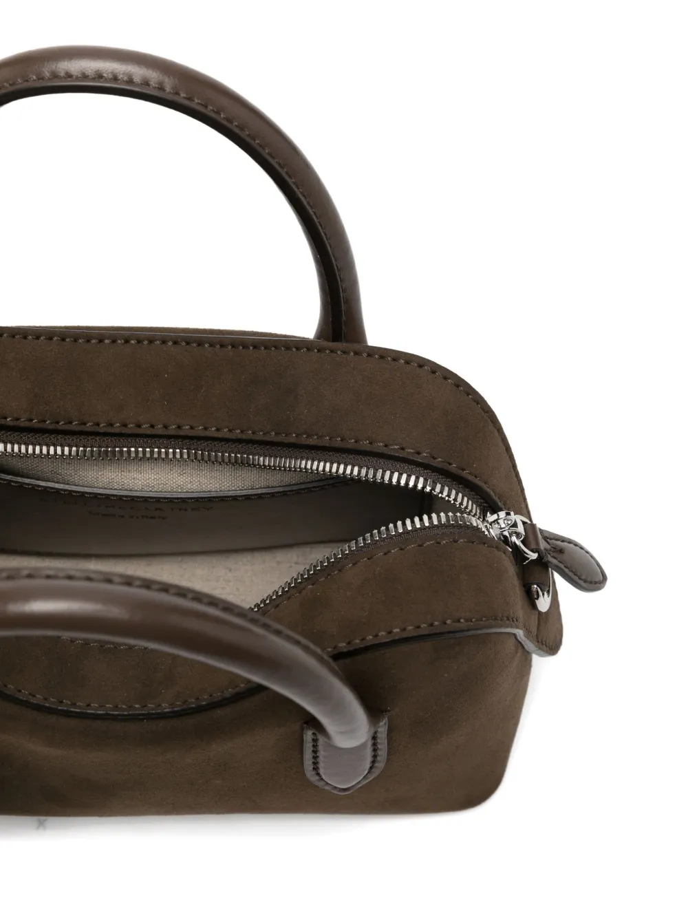 Stella McCartney Ryder shopper verfraaid met hangslot Bruin