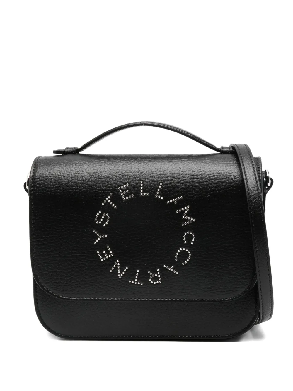 Stella Mccartney Logo-studded Mini Bag In Black