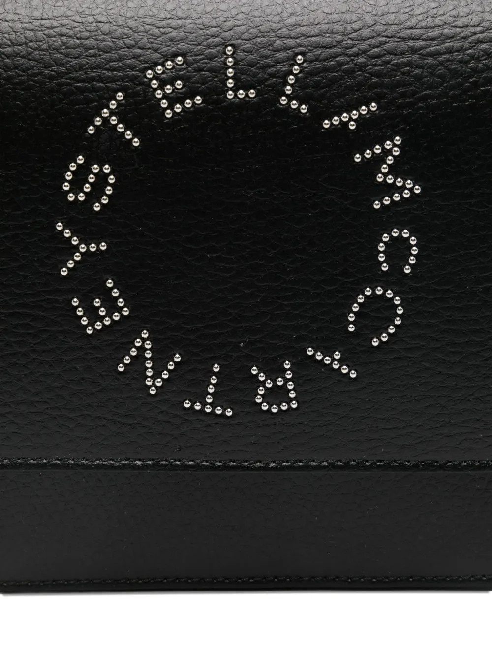 Stella Mccartney Logo-studded Mini Bag In Black