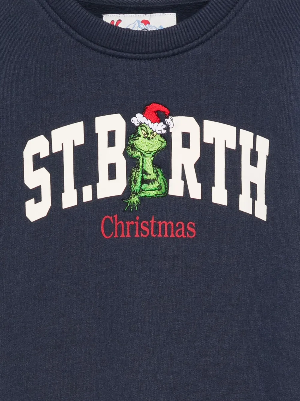 Mc2 Saint Barth X The Grinch Hutton Embroidered Sweatshirt In Blue