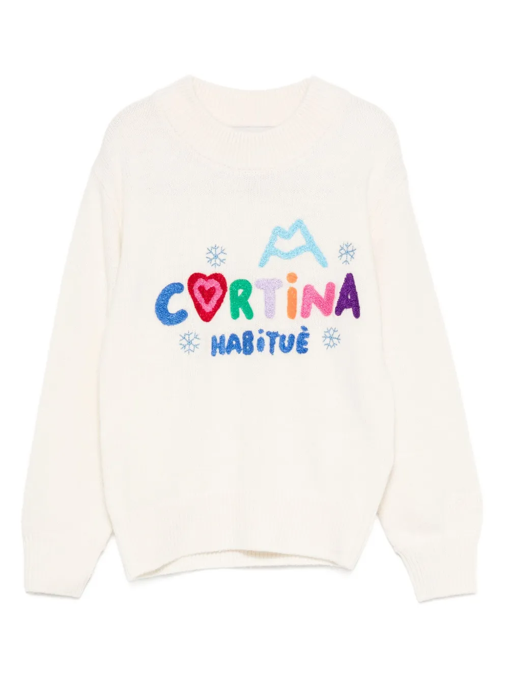 MC2 Saint Barth Kids Danya エンブロイダリーセーター - ホワイト